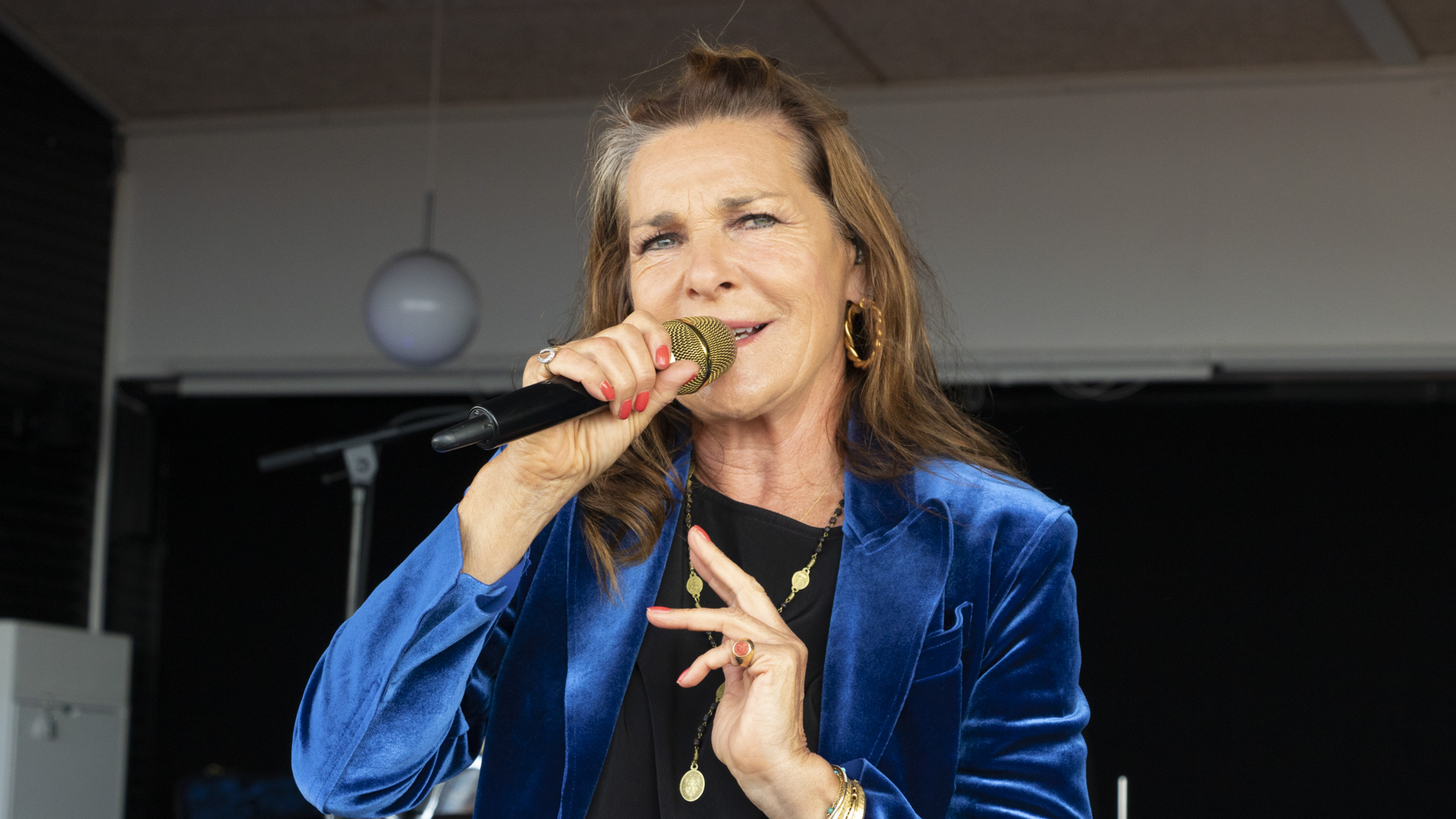 Koncert med Lis Sørensen ved Frikadellefest i Lohals på Langeland