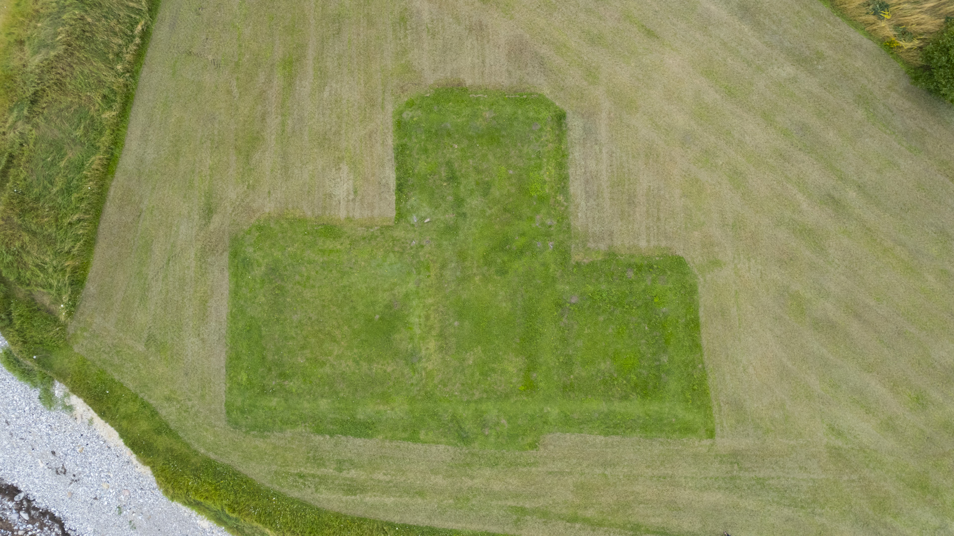 Drone fotograf i Svendborg - Sankt Alberts Kirke på Ærø